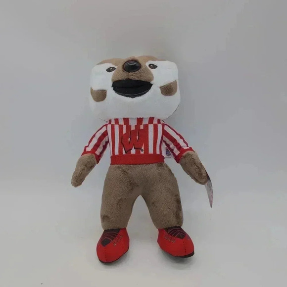 Wisconsin Badgers Bucky Badger 10" Mascot Plush Figure  NWT. Bleacher Creature - Picture 5 of 5